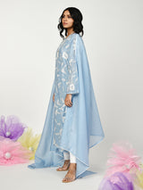 Blue Straight Kurta Set