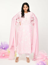 Pink Straight Kurta Set