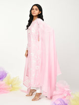 Pink Straight Kurta Set