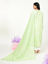 Green Straight Kurta Set