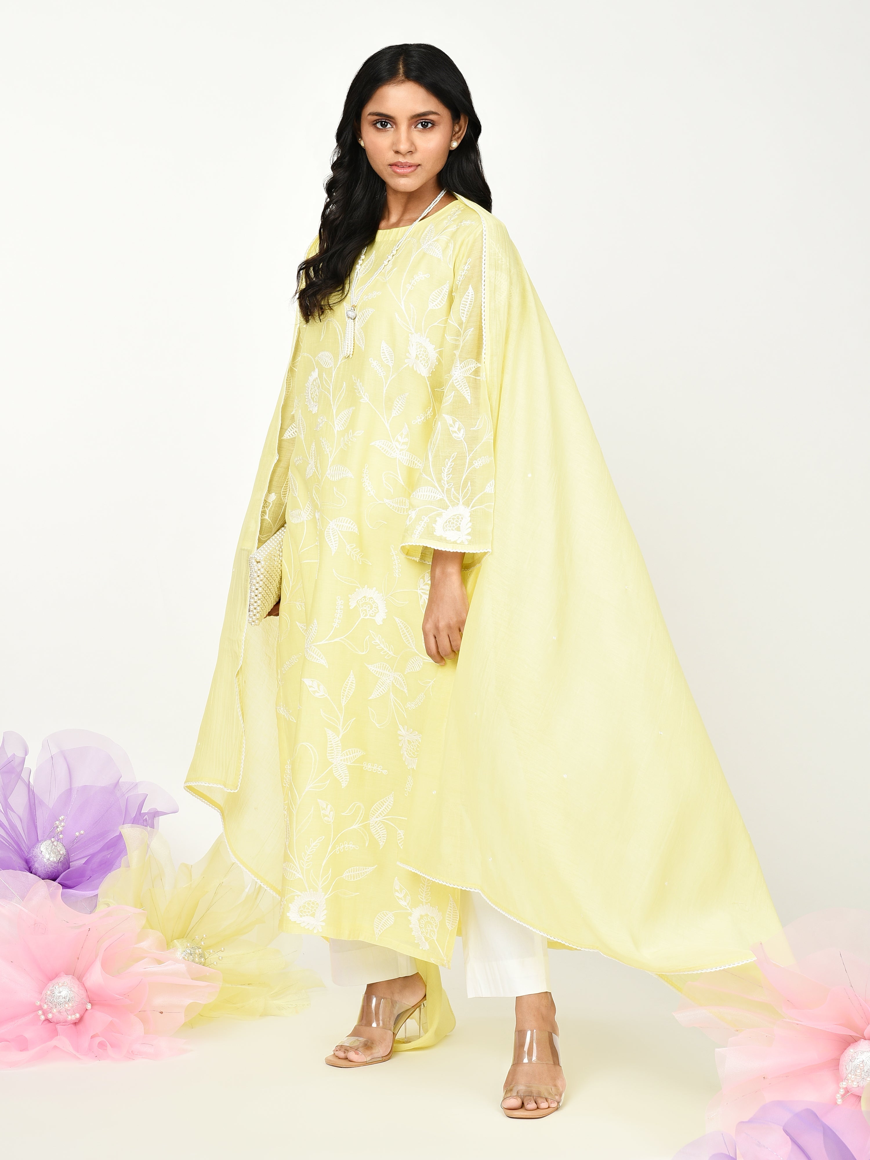 Yellow Straight Kurta Set