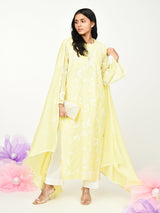 Yellow Straight Kurta Set