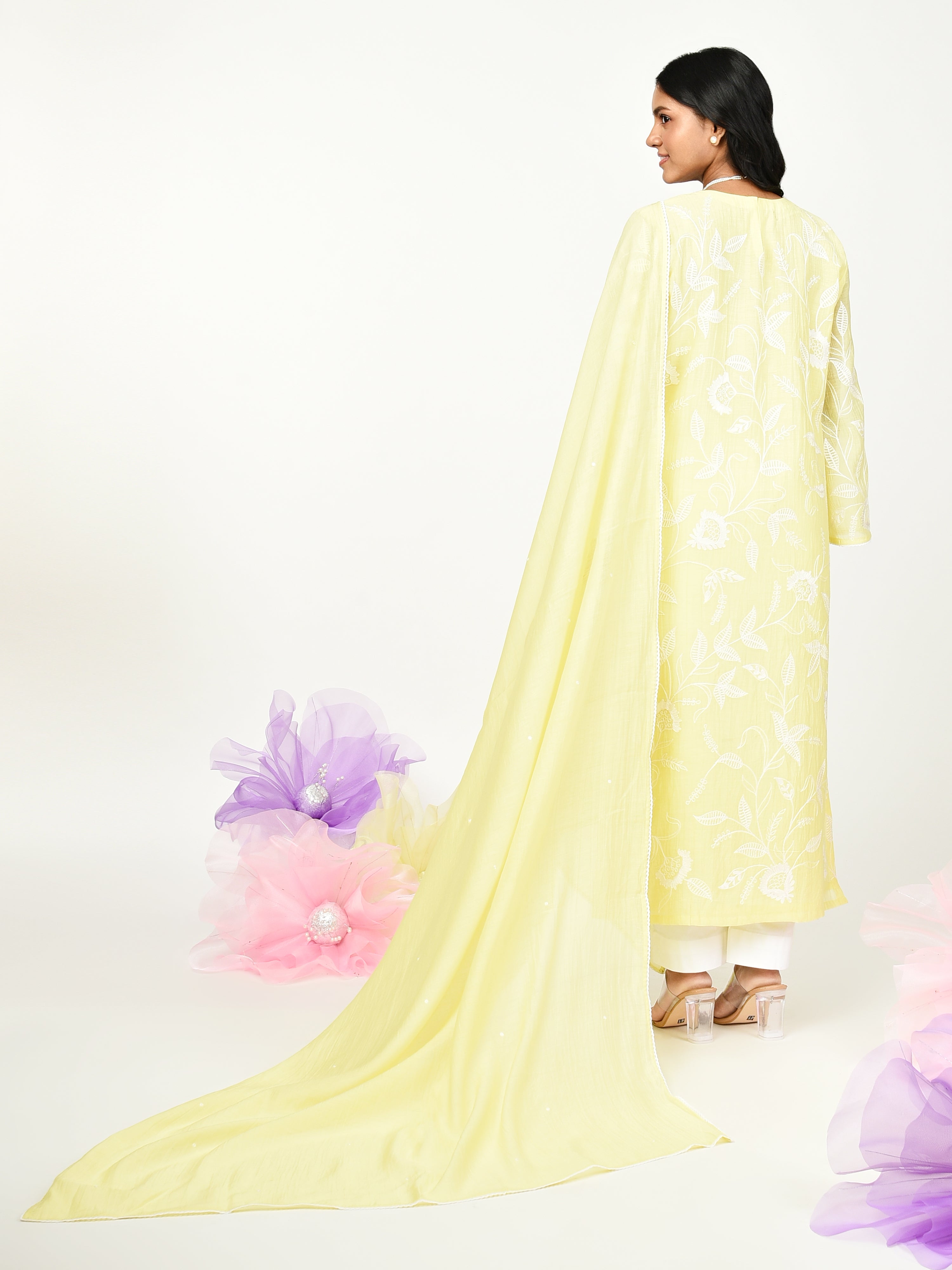 Yellow Straight Kurta Set
