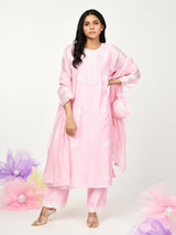 Pink Kali kurta set