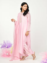 Pink Straight Kurta Set