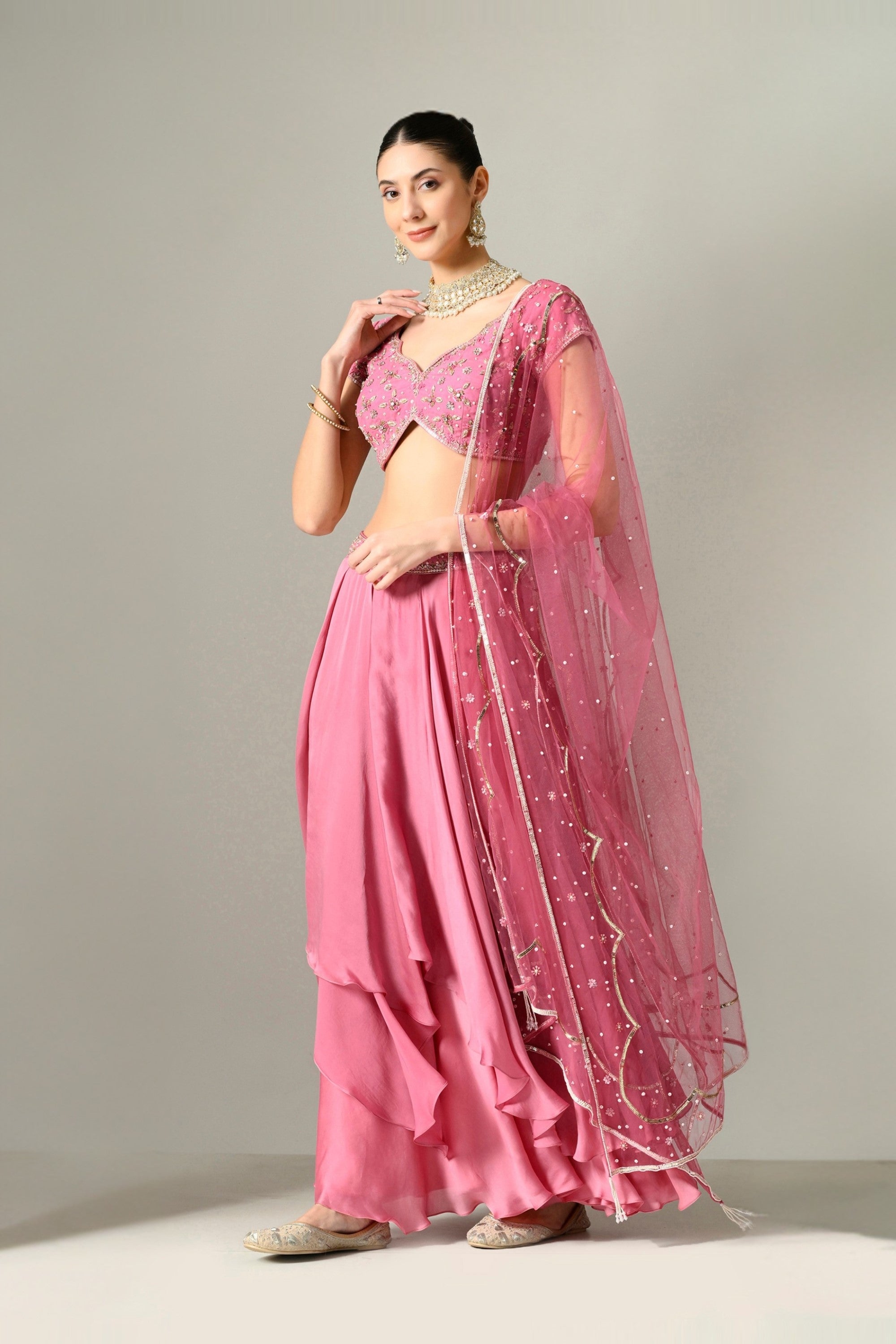 Lehenga for women in Mauve Color