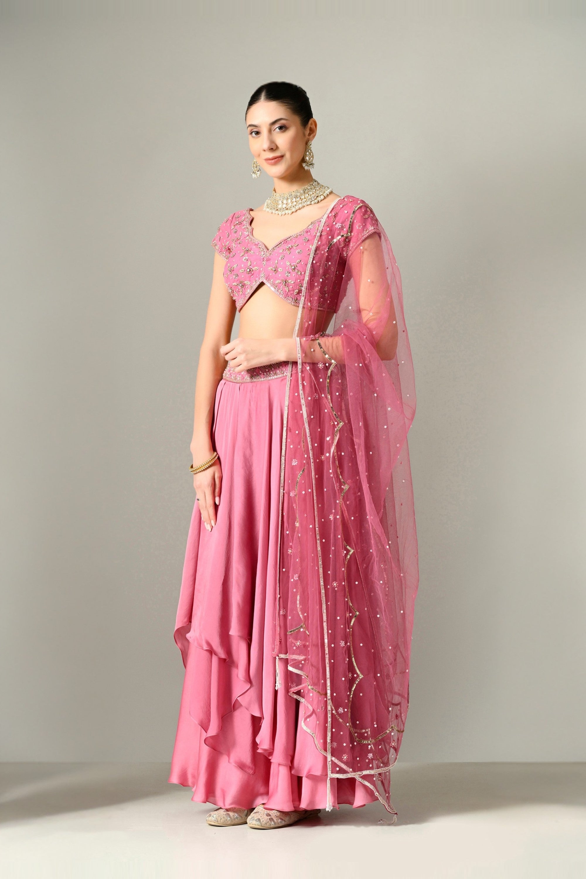 Lehenga for women in Mauve Color