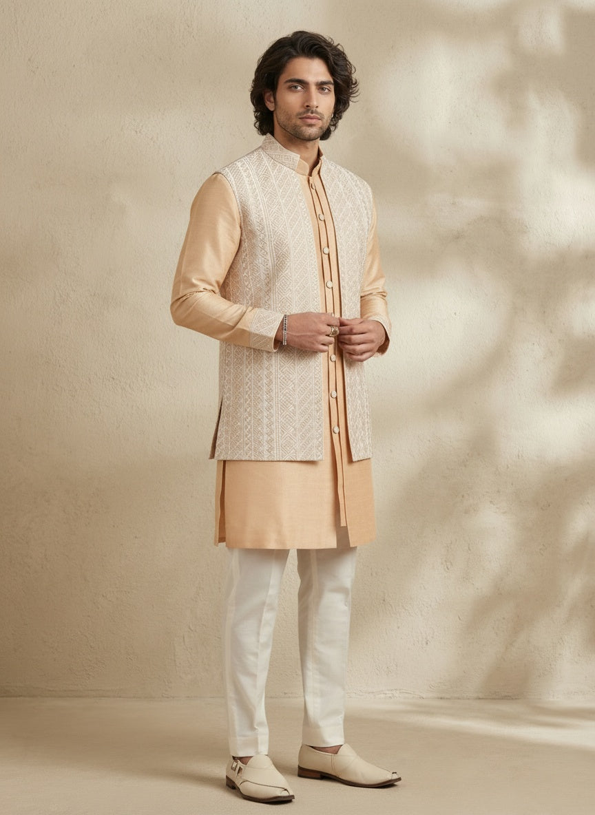 Mosaic Layered Kurta Set