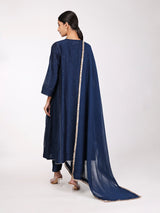 Navy Blue Kurta Set