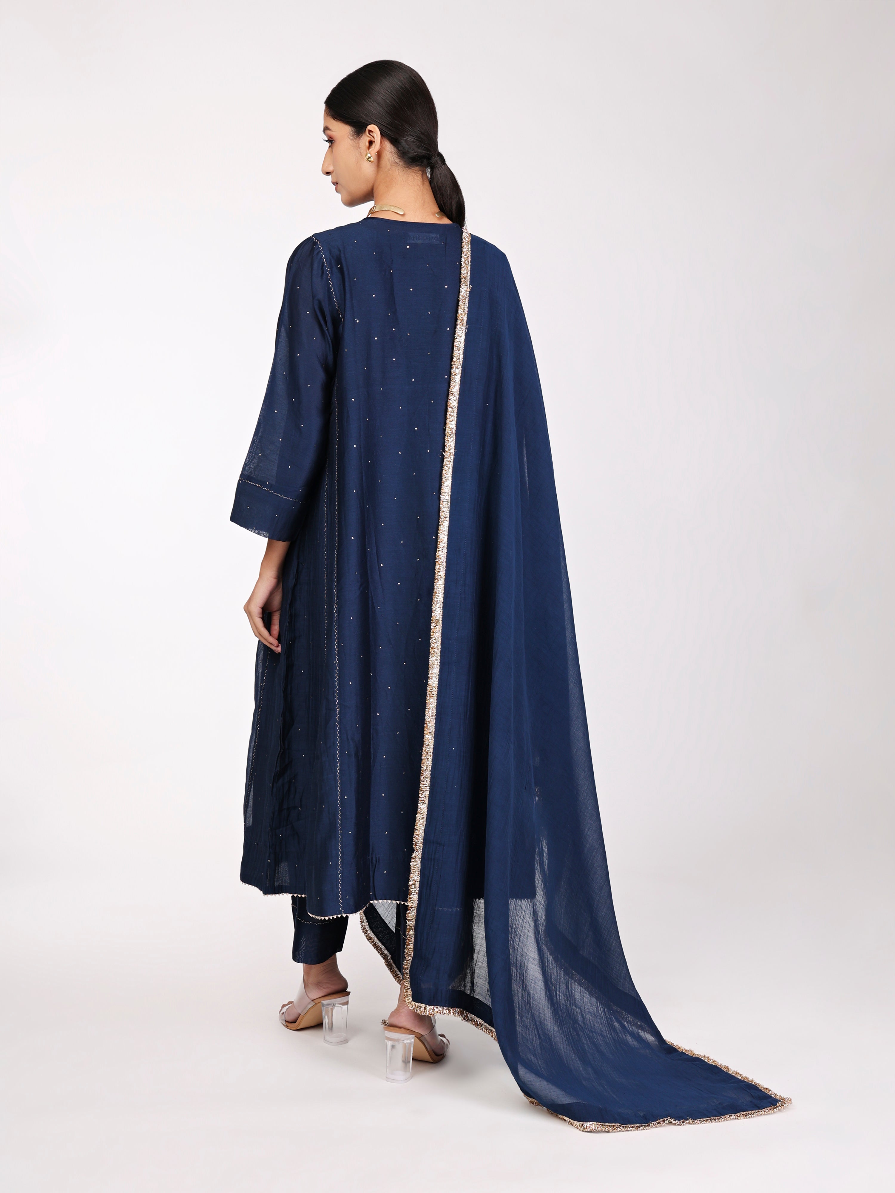 Navy Blue Kurta Set