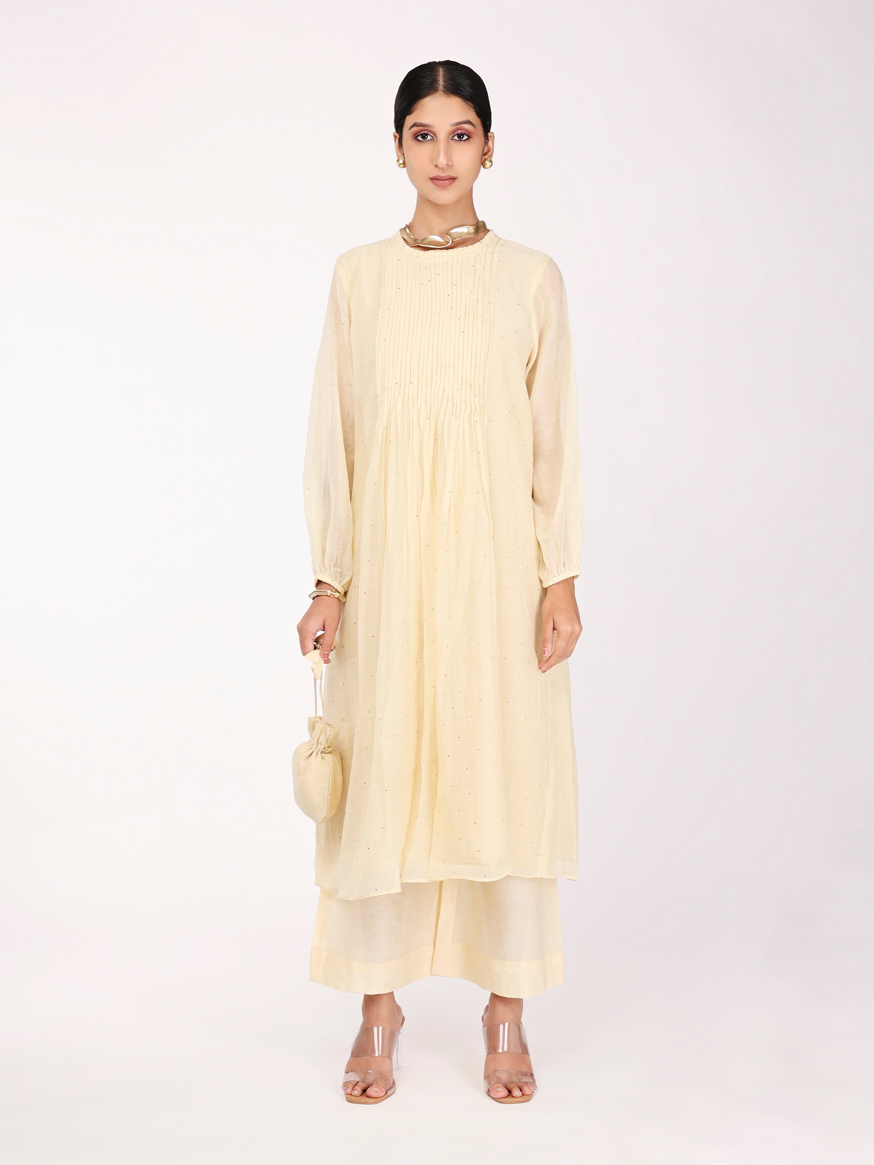Off-White Tunic Set
