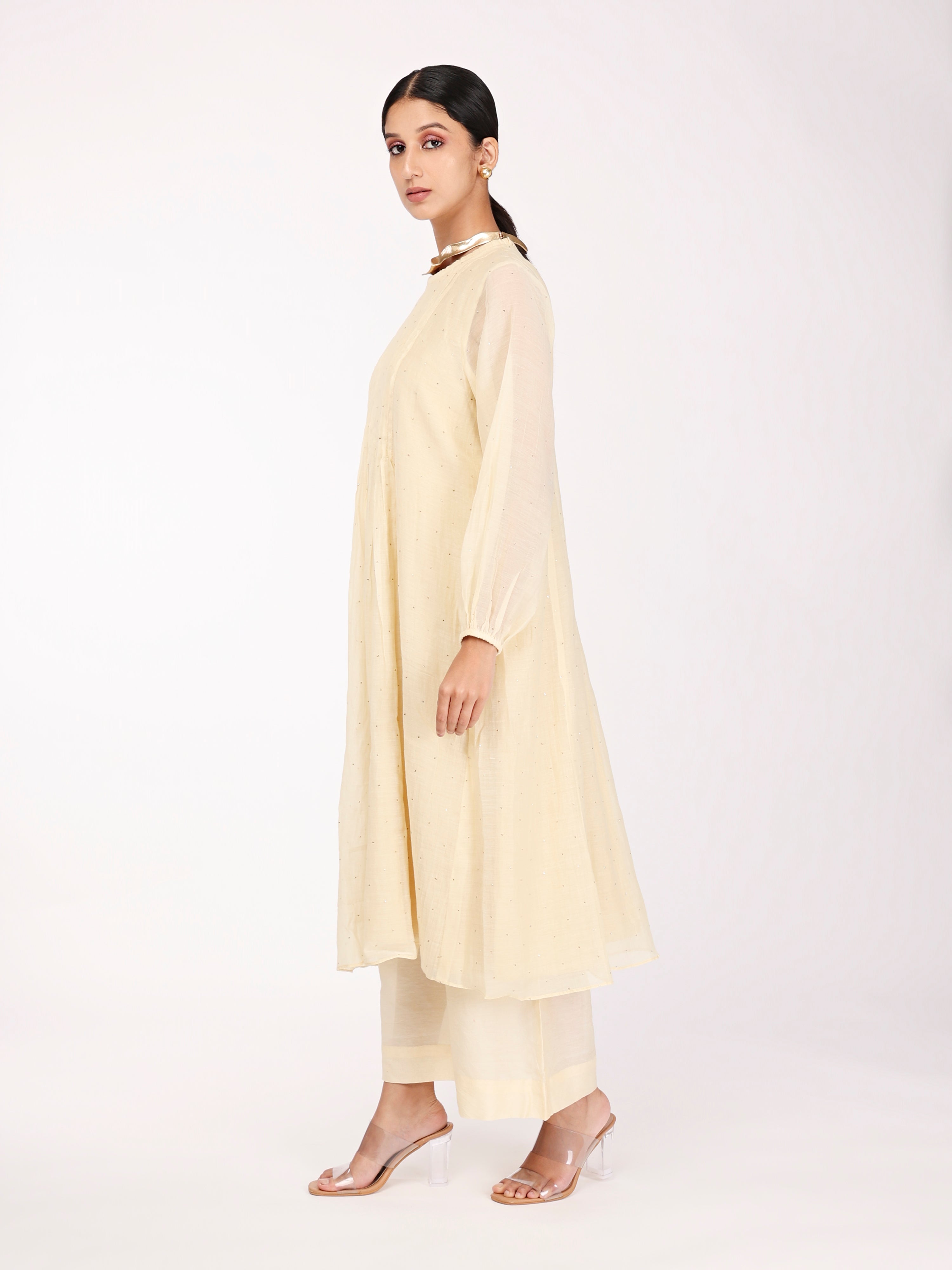 Off-White Tunic Set