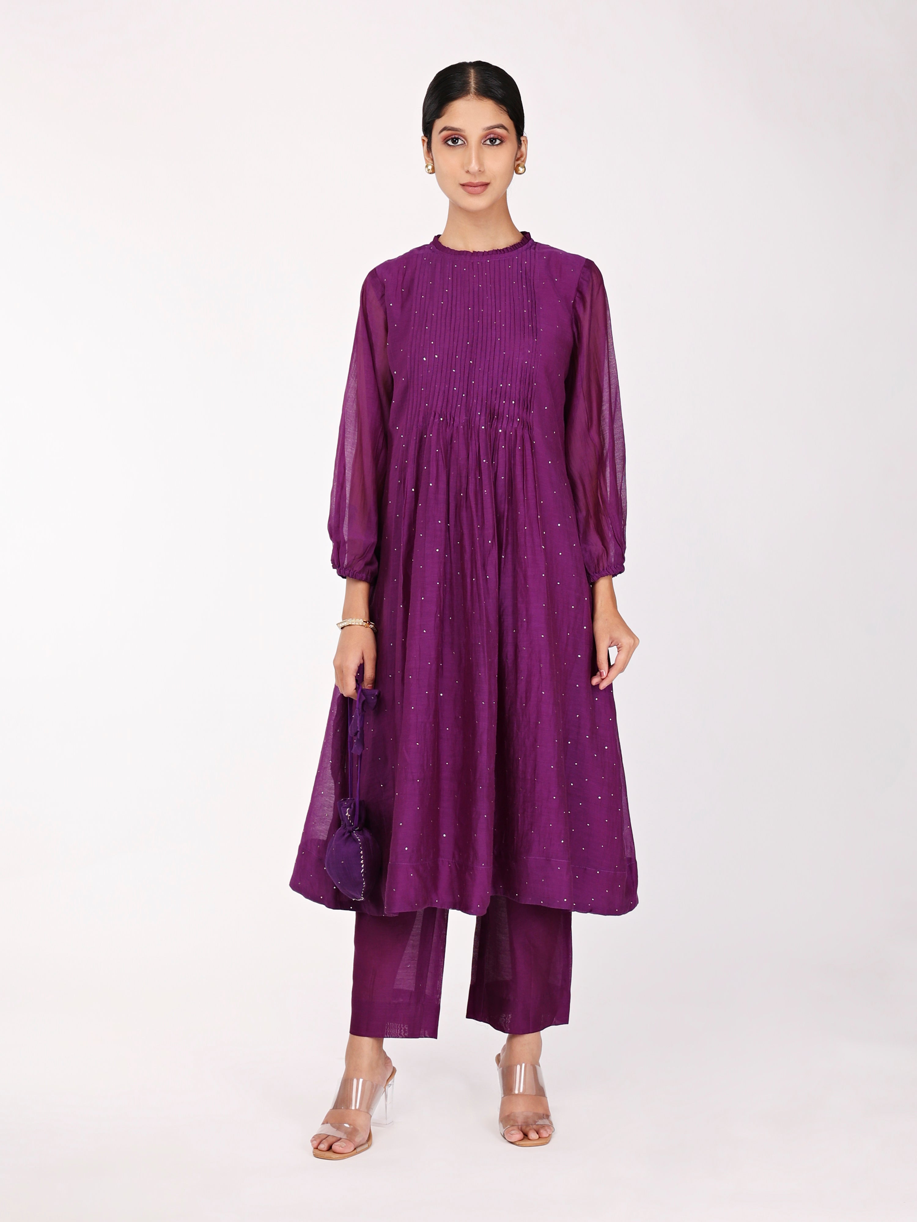 Deep Purple Tunic Set