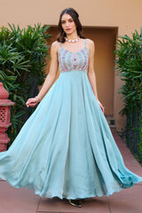 Modern Light Green Gown