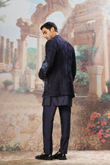 Stellar Reverie Open Embroidered Indo-western Set