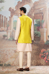 Sunlit Garden Embroidered Kurta Bundi Set