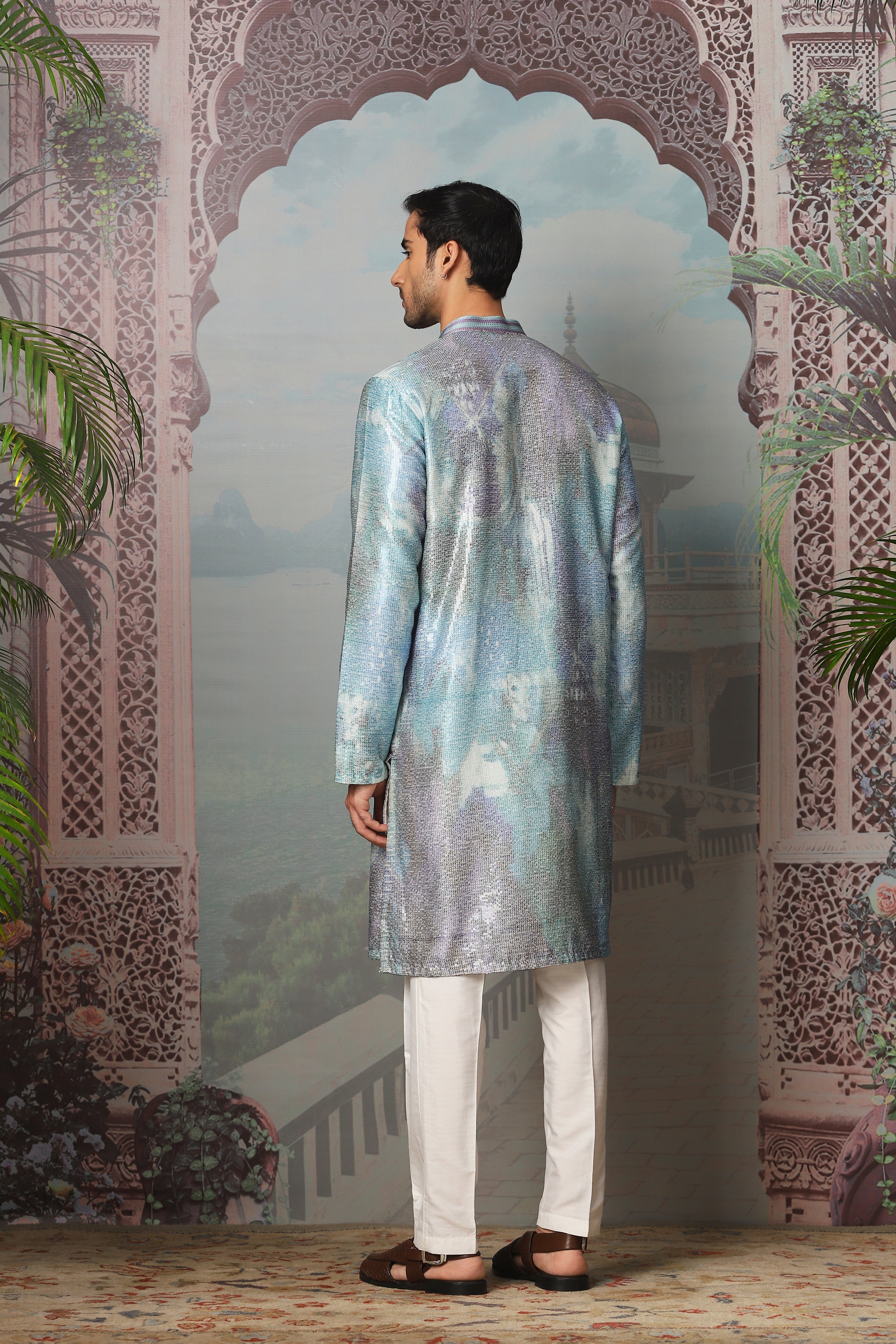The Dreamy Twilight Sequin Embroidered Kurta Set