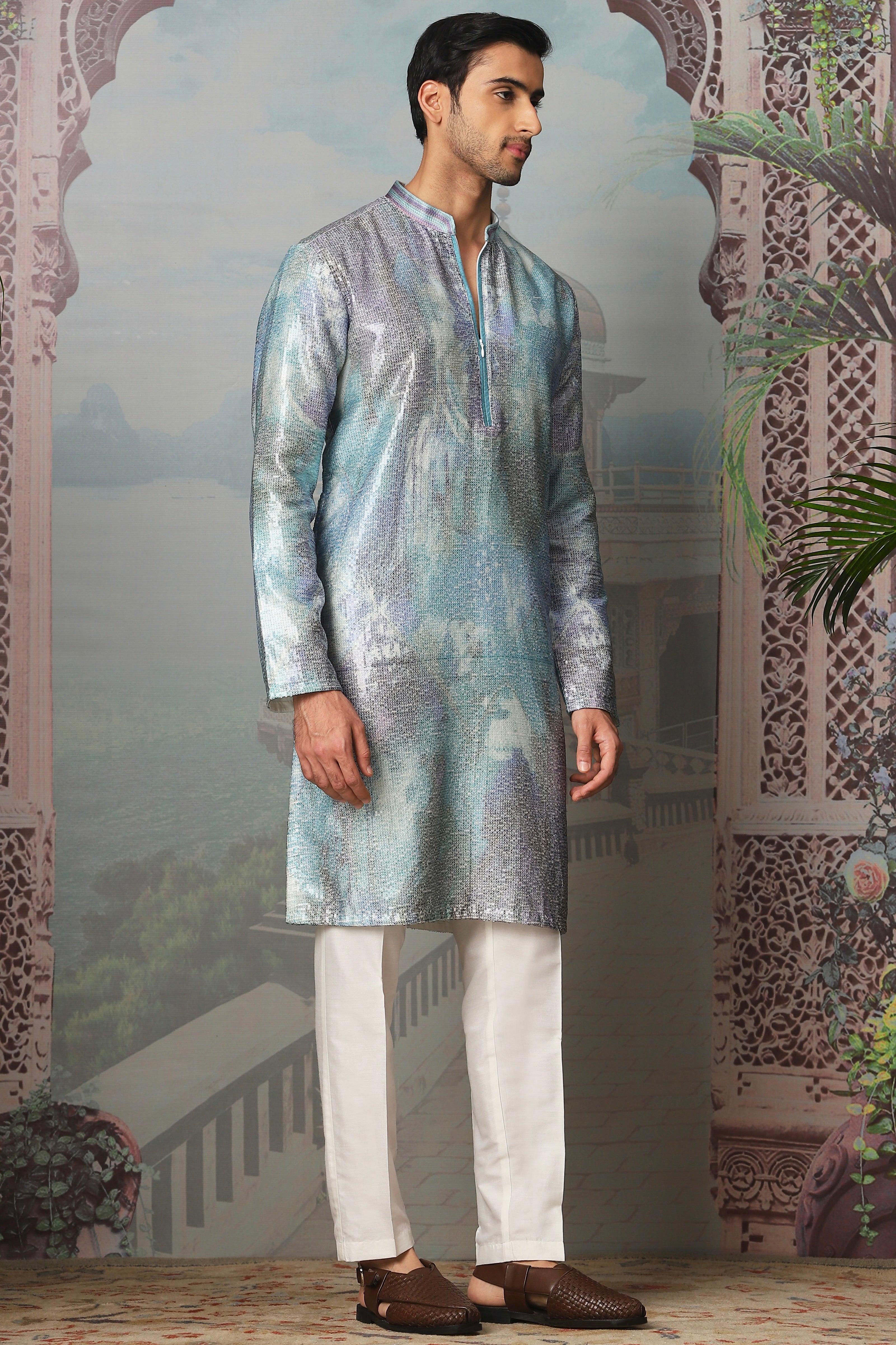The Dreamy Twilight Sequin Embroidered Kurta Set