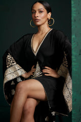 Black Embroidered kaftan