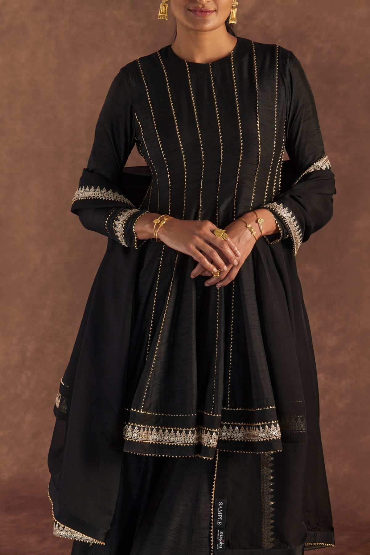 BLACK SHARARA SET