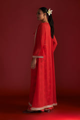 RED RAIN LILY CAPE SET