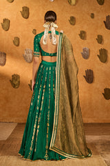 GREEN TOTEM LINE LEHENGA  SET