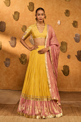 SPICED OCHRE LUNAR LEHENGA SET