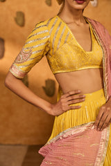 SPICED OCHRE LUNAR LEHENGA SET