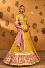 SPICED OCHRE LUNAR LEHENGA SET