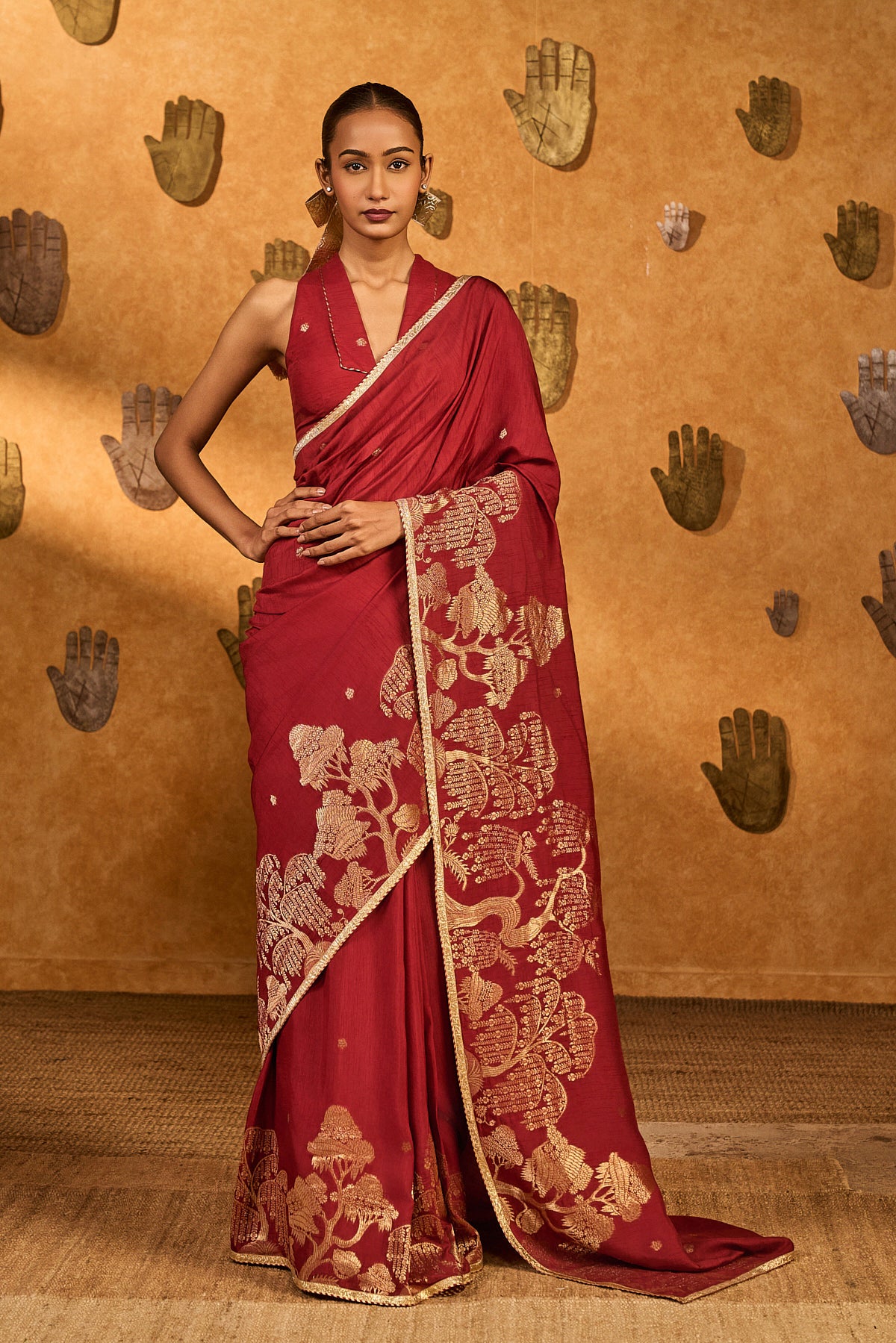 RED ZEN SAREE