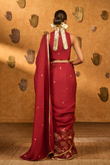 RED ZEN SAREE