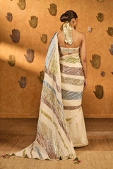 RAINBOW MUSE GOTA SAREE