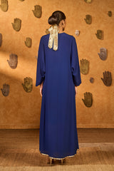 SAPPHIRE TRIBAL WHISPER KAFTAN