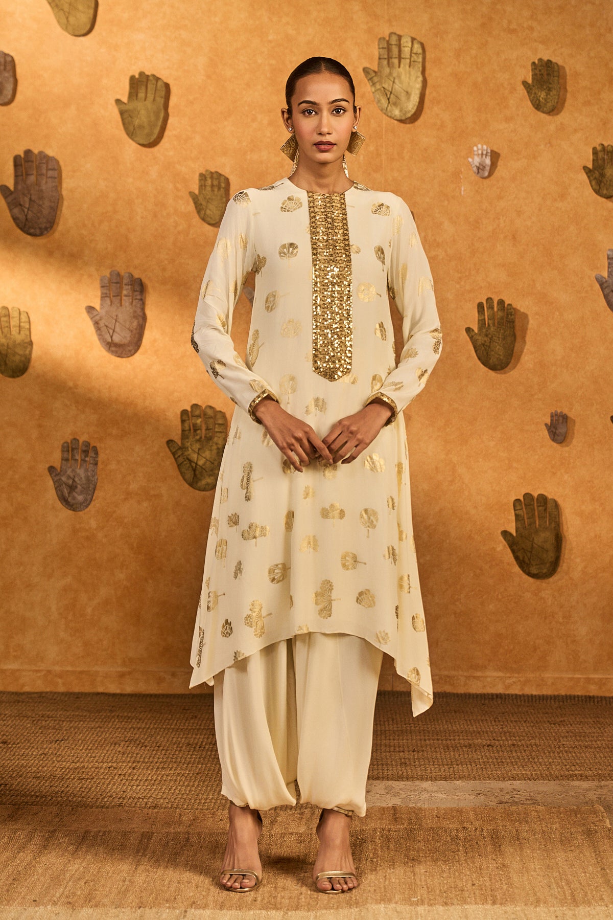 IVORY WINDROSE KURTA SET