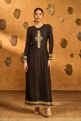 BLACK SNOWLIGHT KURTA SET