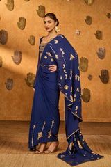 SAPHIRE FOLKSTONE DRAPED SAREE