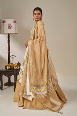 Ivory Backwater Postcard Lehenga Set