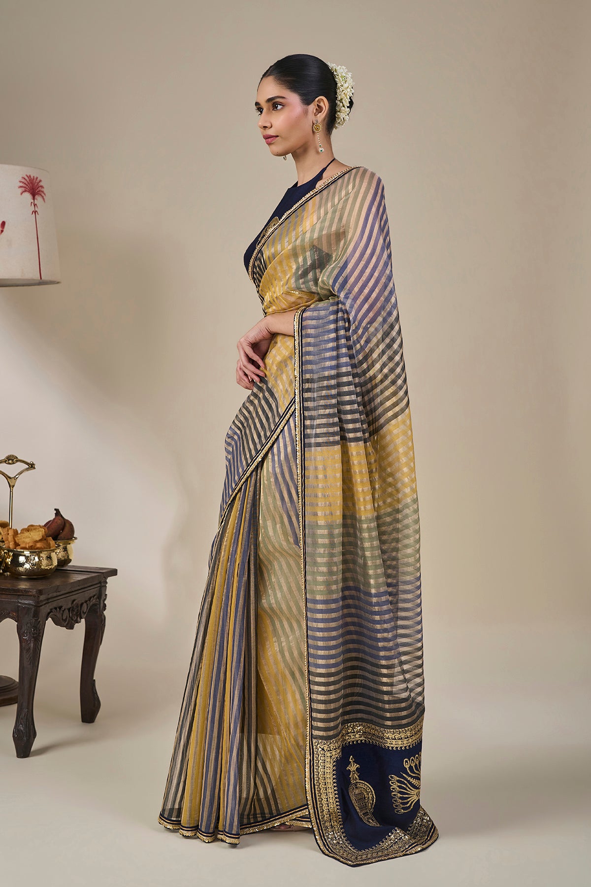 Alleppey Stripe Masque Saree