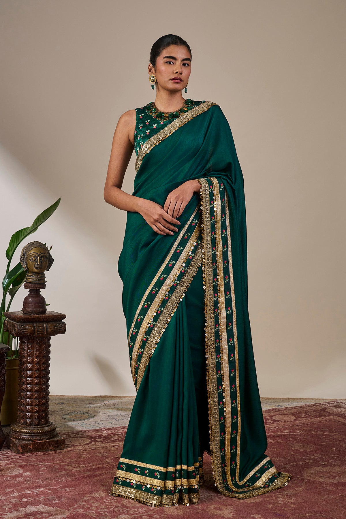 Teal Taal Saree