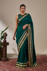 Teal Taal Saree