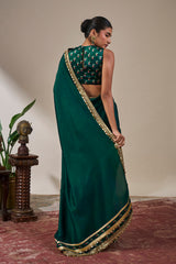 Teal Taal Saree