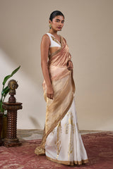 Ivory Botanica Saree