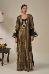 Black Palm Pillar Kaftan