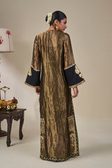 Black Palm Pillar Kaftan