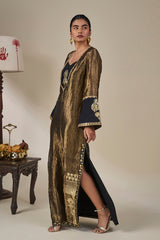 Black Palm Pillar Kaftan