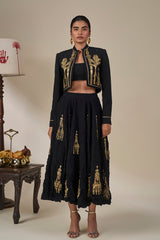 Black Malabar Heirloom Skirt Set