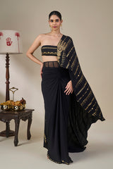 Midnight Moonline Drape Saree
