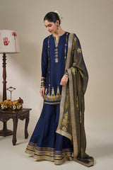 Blue Heirloom Moonfall Sharara Set