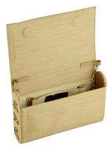 Mustard gold clutch