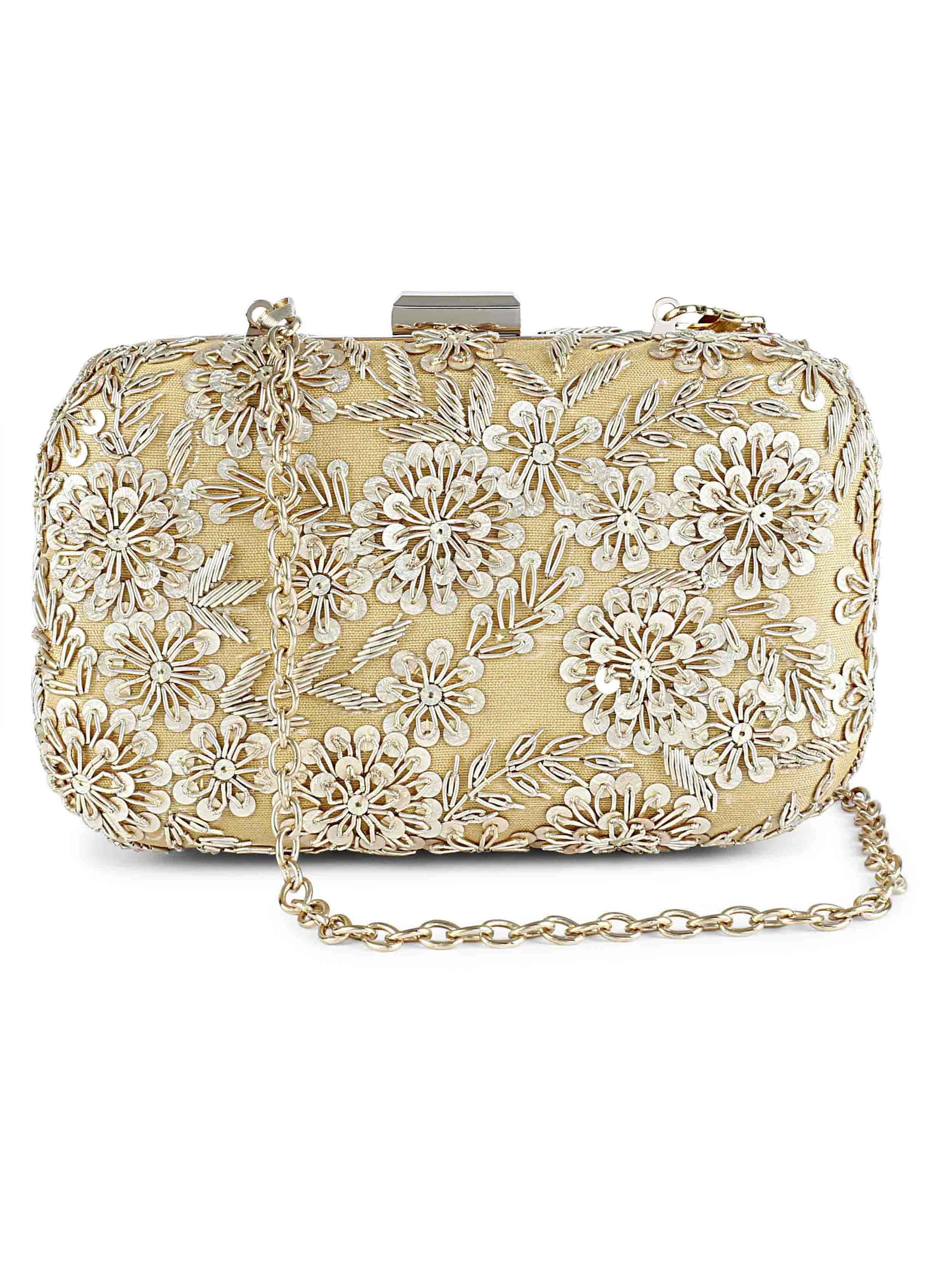 Golden garden bliss clutch